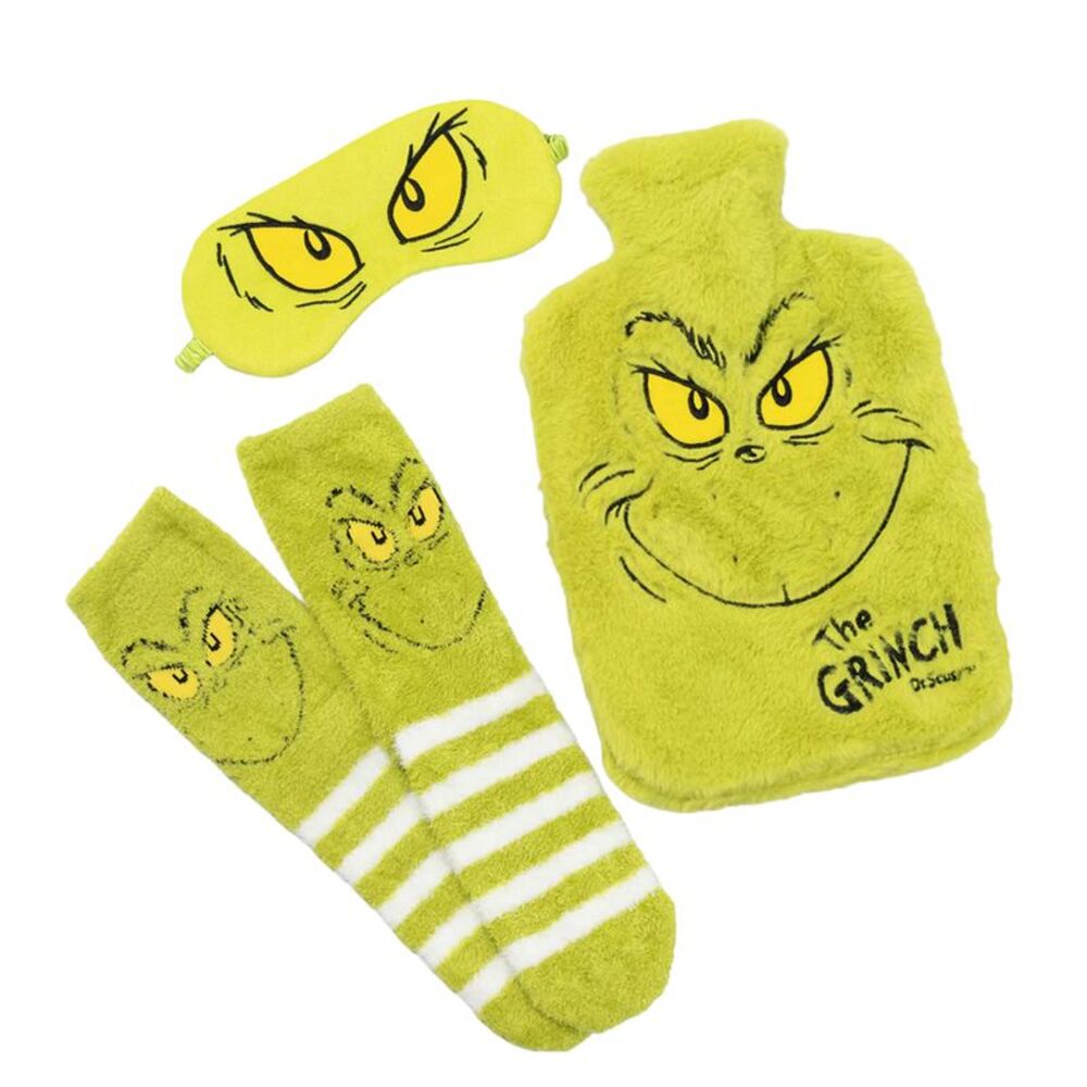 The Grinch Character Hot Water Bottle Cover (Pack of 3) / Green